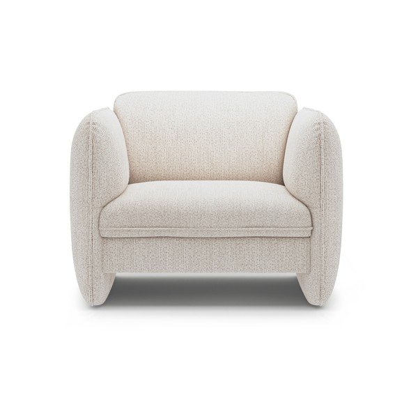 Krémovobiele ženilkové kreslo Georgia – Micadoni -image-2