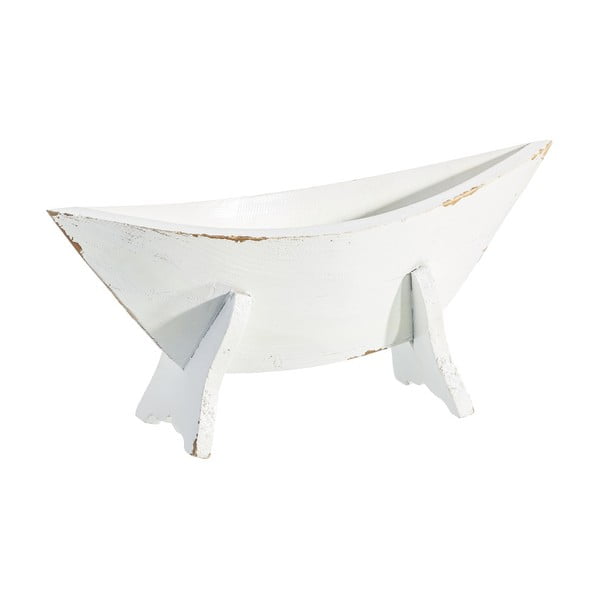 Biely kvetináč Ixia Boat, výška 15 cm

