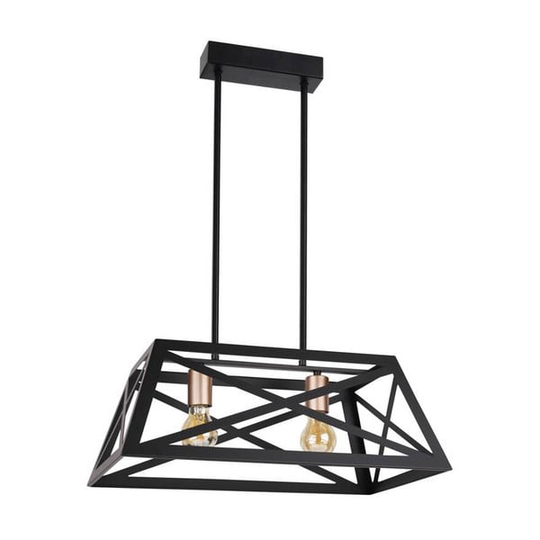 Čierne kovové závesné svietidlo 32x51 cm Origami - Candellux Lighting