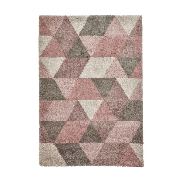 Krémovo-ružový koberec Think Rugs Royal Nomadic, 120 x 170 cm