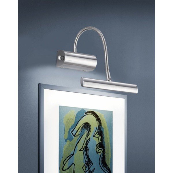 LED nástenné svietidlo s ohýbateľnou konštrukciou/so stmievačom v striebornej farbe Curtis – Trio-image-1