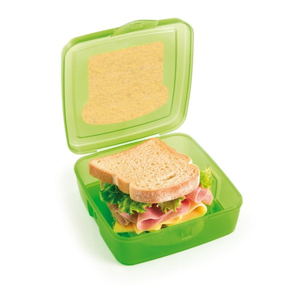 Zelený desiatový box na sendvič Snips Sandwich, 500 ml-image-1