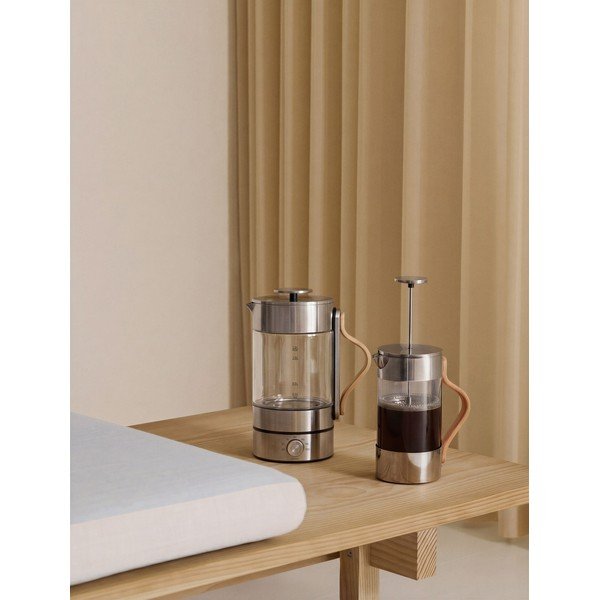 Sklenená rýchlovarná kanvica v striebornej farbe 1,2 l Emma – Stelton-image-3