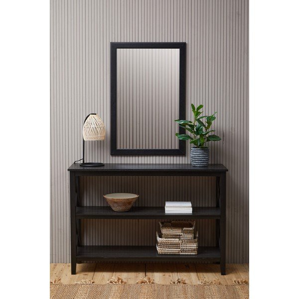 Čierny regál z borovicového dreva 120x81x40 cm Heritage – Premier Housewares-image-4