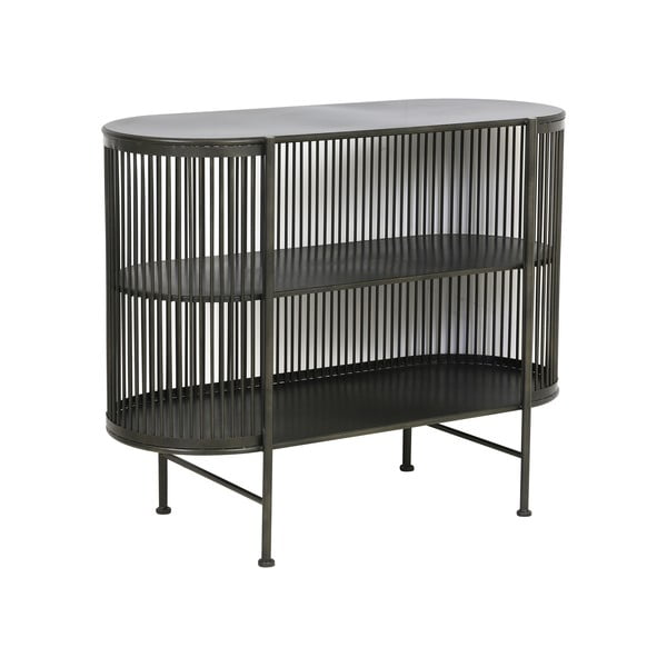Čierna kovová komoda 100x80 cm Yinthe - Light & Living-image-3