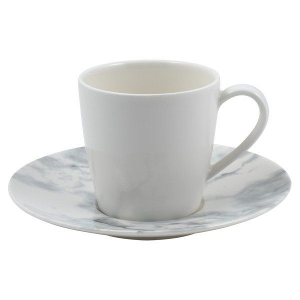 Bielo-čierny porcelánový tanierik Villeroy & Boch Marmory, ø 16 cm-image-2
