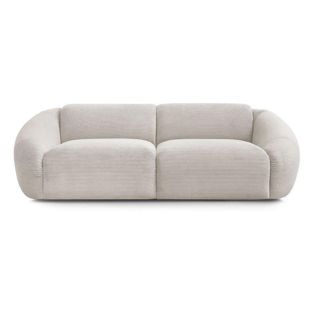 Béžová menčestrová pohovka 250 cm Tina – Bobochic Paris