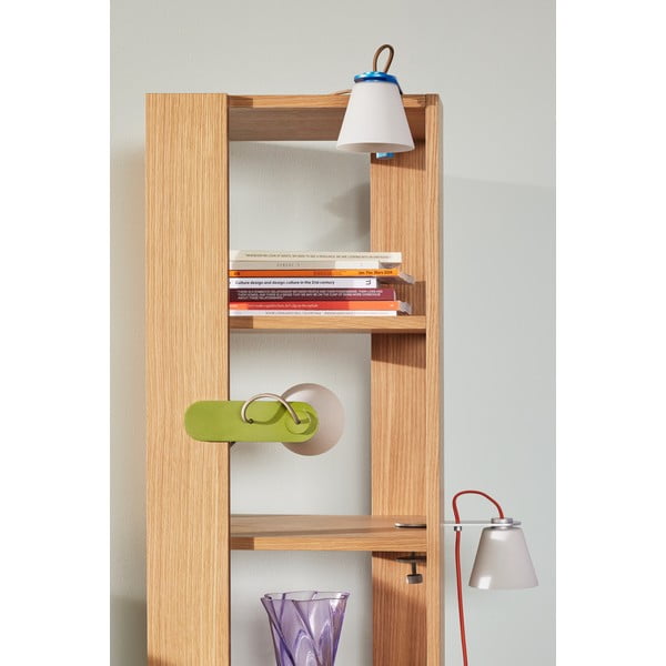 Sivá stolová lampa so skleneným tienidlom (výška  23 cm) Lure – Hübsch-image-3