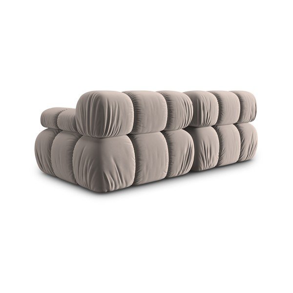 Svetlohnedá zamatová pohovka 188 cm Bellis – Micadoni -image-4