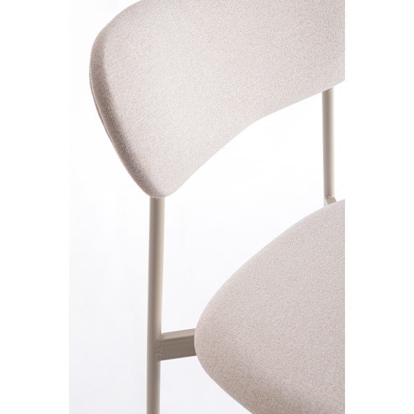 Taupe čalúnená jedálenská stolička Inka – Yes Everyday-image-1