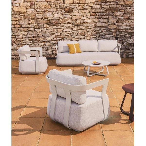 Béžová čalúnená záhradná pohovka Tamaris – Kave Home-image-2