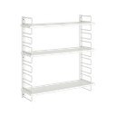 Biela poschodová kovová polica 54 cm Iseo – Ellos Home