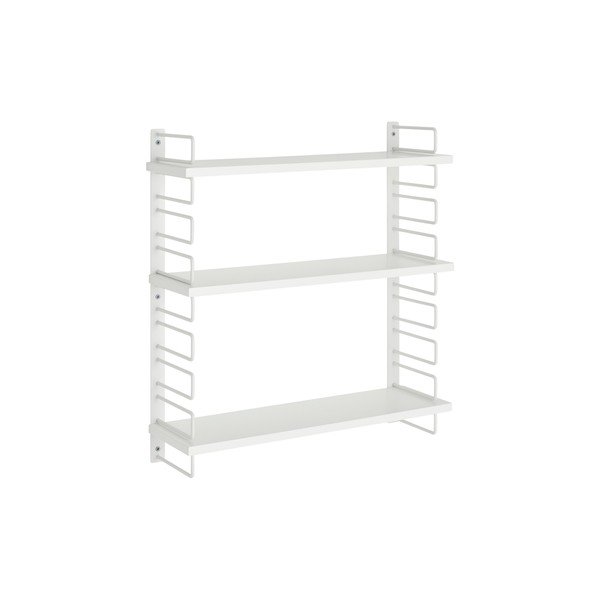 Biela poschodová kovová polica 54 cm Iseo – Ellos Home