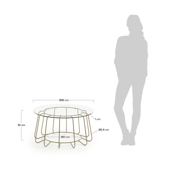 Konferenčný stolík Kave Home Paradigm, ø 80 cm-image-4