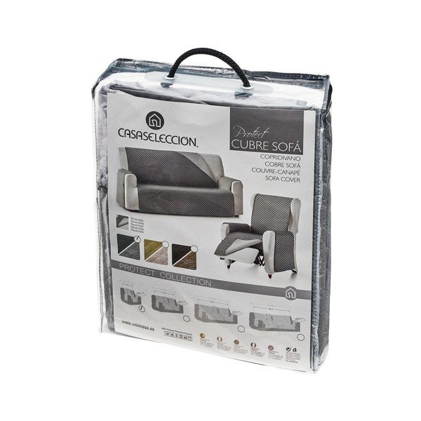 Sivý ochranný poťah na kreslo 55 cm Protect – Casa Selección-image-3