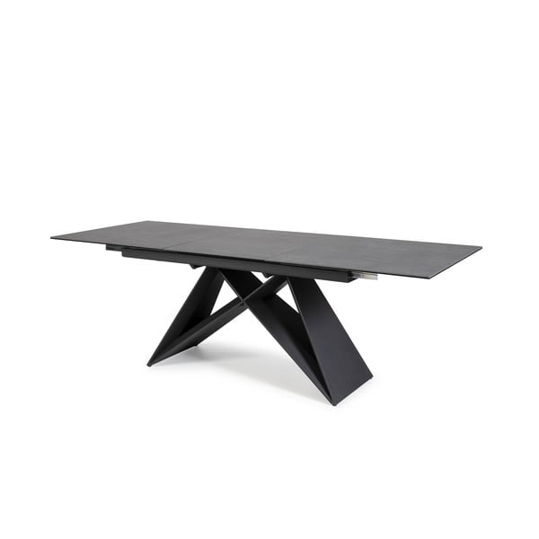 Čierny rozkladací jedálenský stôl Marckeric Hara-image-4