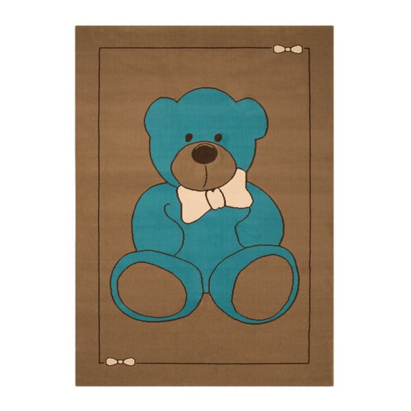 Detský hnedý koberec Zala Living Teddy, 140 × 200 cm