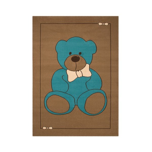 Detský hnedý koberec Zala Living Teddy, 140 × 200 cm