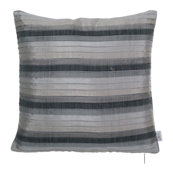 Sivá plisovaná obliečka na vankúš Mike & Co. NEW YORK Argus, 43 x 43 cm