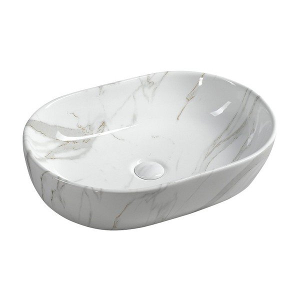 Biele keramické umývadlo 59x42 cm Dalma – Sapho