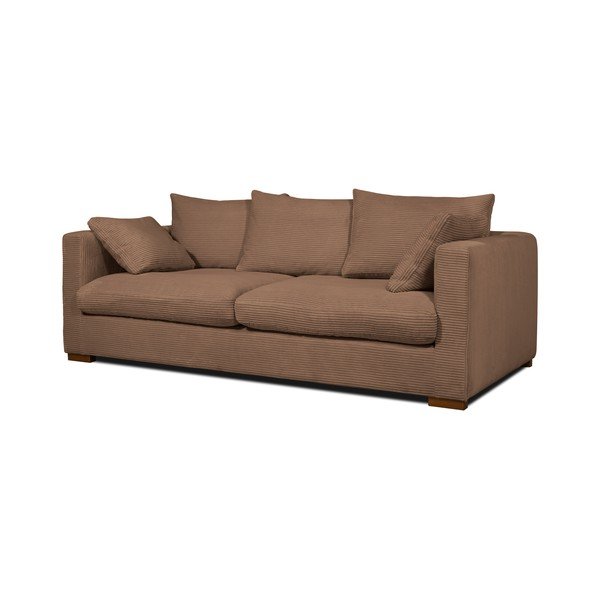 Svetlohnedá menčestrová pohovka 220 cm Comfy – Scandic-image-2