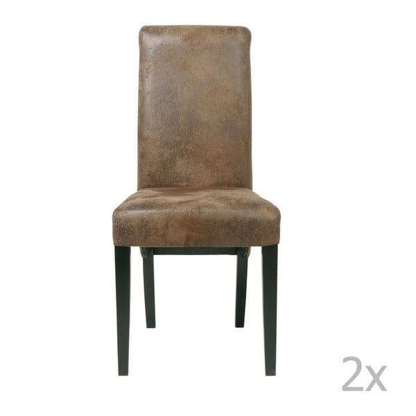 Sada 2 jedálenských stoličiek s podnožou z bukového dreva Kare Design Chiara Vintage