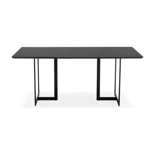 Čierny jedálenský stôl Kokoon Dorr, 180 x 90 cm