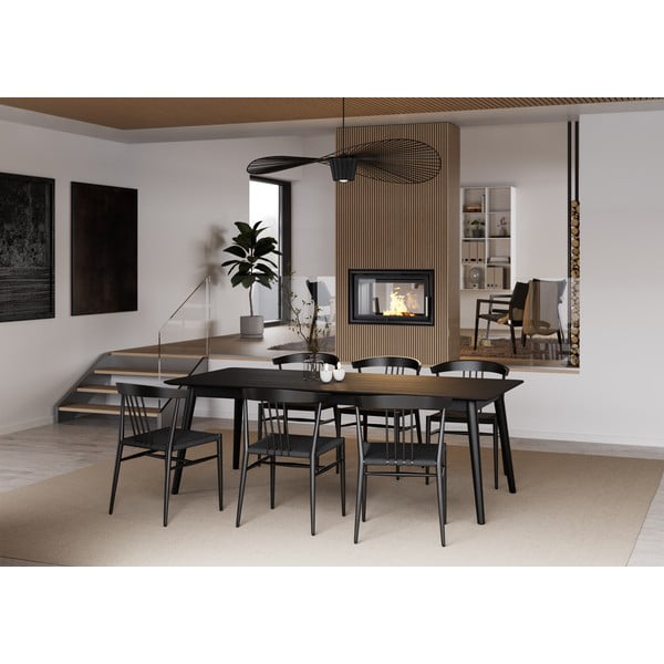 Čierna jedálenská stolička DAN-FORM Denmark Sava-image-1