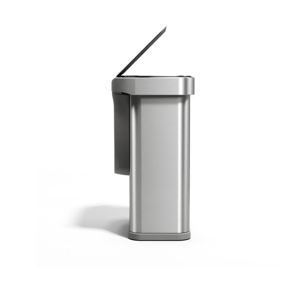 Bezdotykový oceľový odpadkový kôš v striebornej farbe 58 l Sensor – simplehuman-image-4