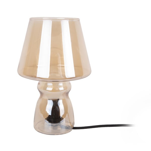 Hnedá sklenená stolová lampa Leitmotiv Classic Glass, ø 16 cm