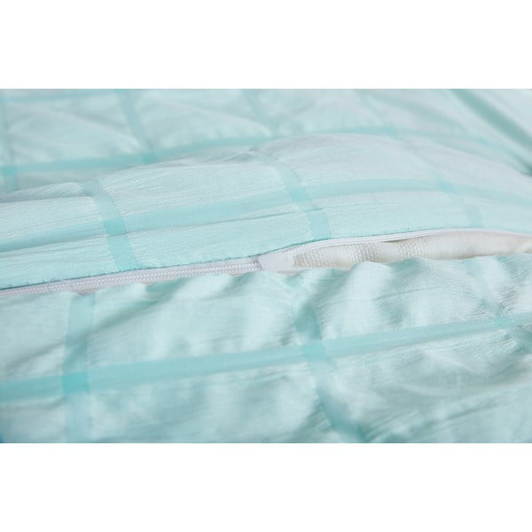 Krepové obliečky na jednolôžko v mentolovej farbe 140x200 cm Naomi – My House-image-2