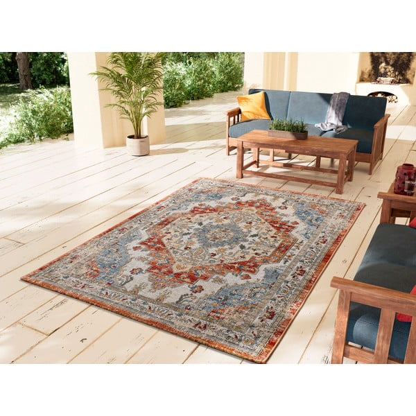 Oranžovo-béžový vonkajší koberec 80x150 cm Luna Rust – Universal-image-1