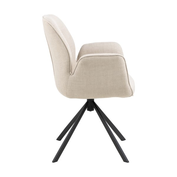 Krémovobiele čalúnené jedálenské kreslo Aura – Actona-image-4