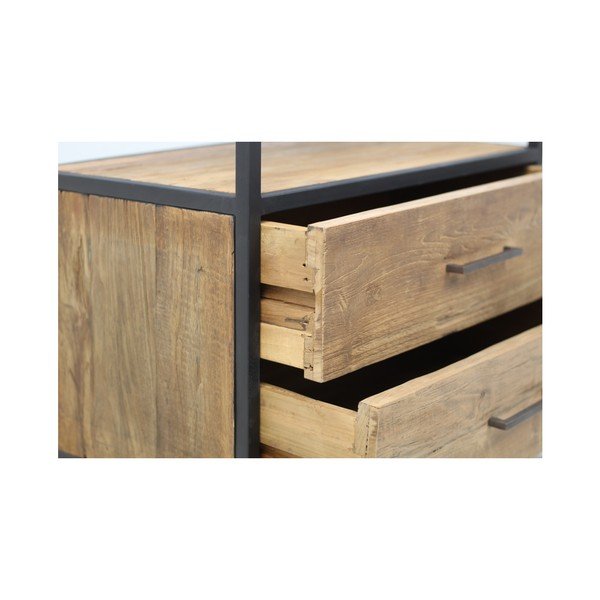 Polica z teakového dreva HSM collection Display Rack-image-4