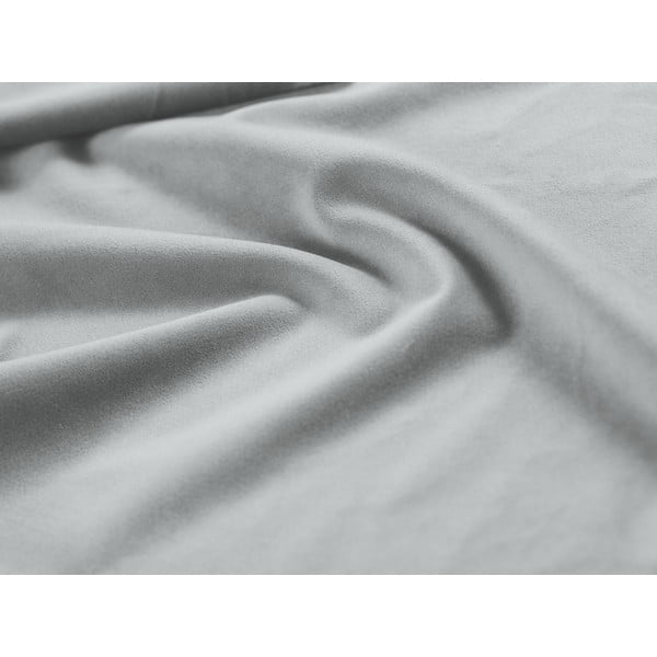 Svetlosivá čalúnená dvojlôžková posteľ s úložným priestorom/bez čela s roštom 140x200 cm Susan – Micadoni -image-4