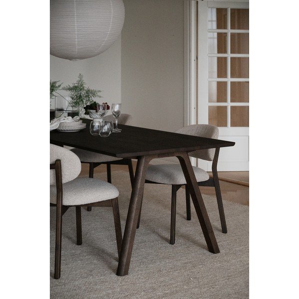 Rozkladací jedálenský stôl z dubového dreva 95x220 cm Clapperton – Rowico-image-1