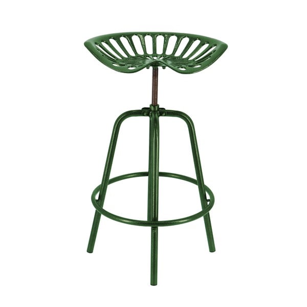 Zelená kovová záhradná barová stolička Traktor – Esschert Design