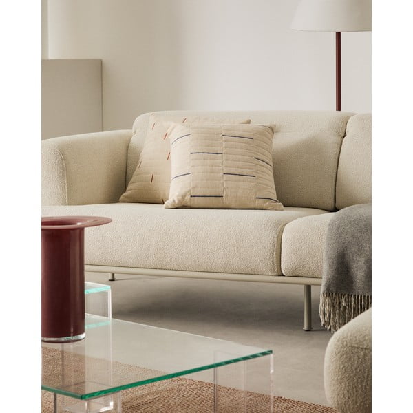 Obliečka na vankúš s prímesou ľanu 45x45 cm Blaina – Kave Home-image-4