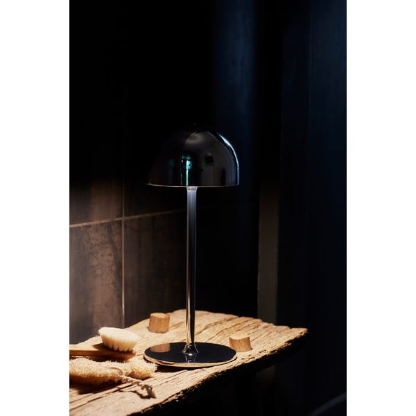 Tmavosivá LED stolová lampa na diaľkové ovládanie s kovovým tienidlom (výška 30 cm) Tim – Sirius-image-3