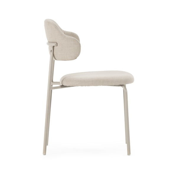 Krémové jedálenské stoličky v súprave 4 ks Adriel – Marckeric-image-2