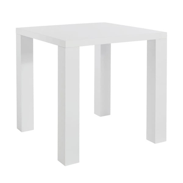 Biely jedálenský stôl Støraa Snow, 80 x 80 cm
