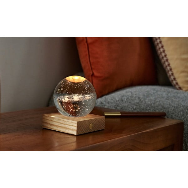 Tmavohnedá svetelná dekorácia na USB Amber – Gingko-image-3