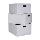 Svetlosivé kartónové úložné boxy v súprave 3 ks Ture – Bigso Box of Sweden