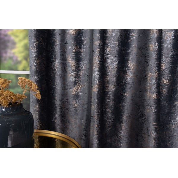 Antracitovosivý záves 140x260 cm Lhasa – Mendola Fabrics-image-3