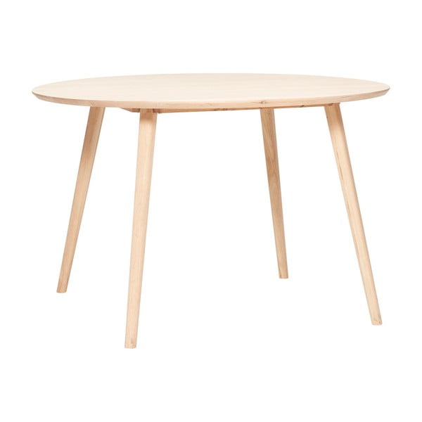 Jedálenský stôl z dubového dreva Hübsch Eluf, ⌀ 115 cm