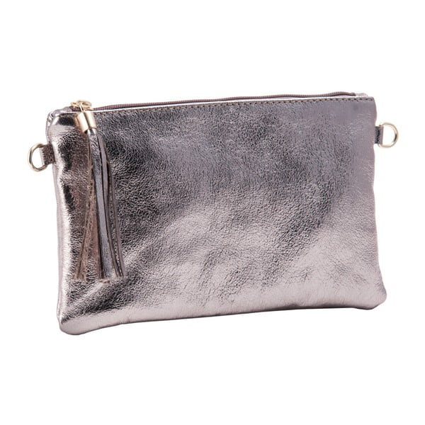 Kožená listová kabelka / kabelka z pravej kože v bronzovej farbe Andrea Cardone Petite