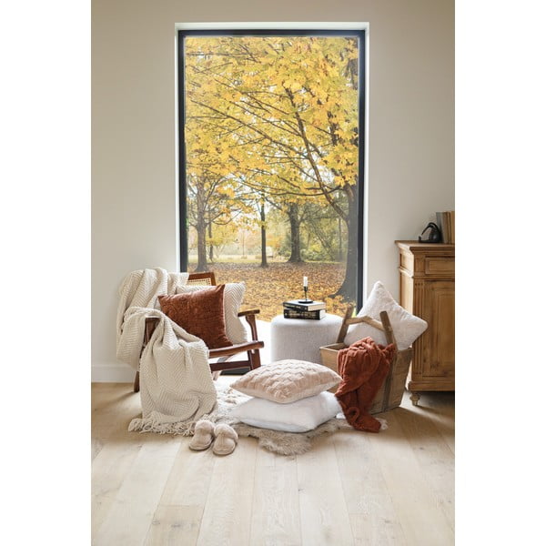 Bielobéžová deka zo ženilky 130x170 cm Renee – Tiseco Home Studio-image-1