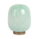 Svetlozelená stolová lampa so skleneným tienidlom (výška 20 cm) Summer Globe – Leitmotiv
