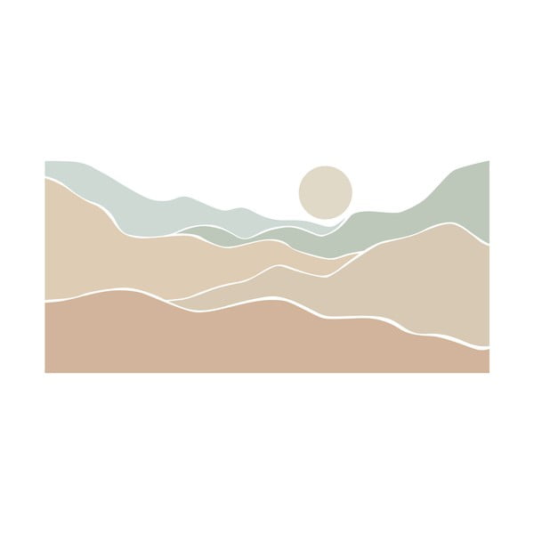 Samolepka na stenu 185x90 cm Desert Sunrise - Ambiance-image-2