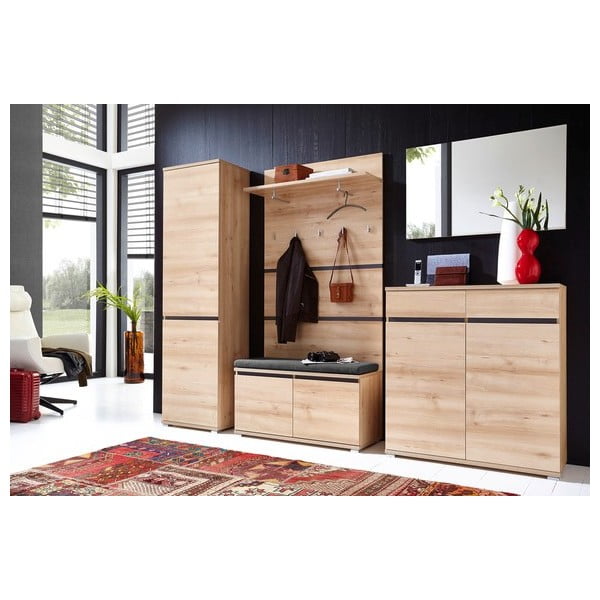 Vešiakový panel v dekore buka v prírodnej farbe Lissabon – Germania-image-4